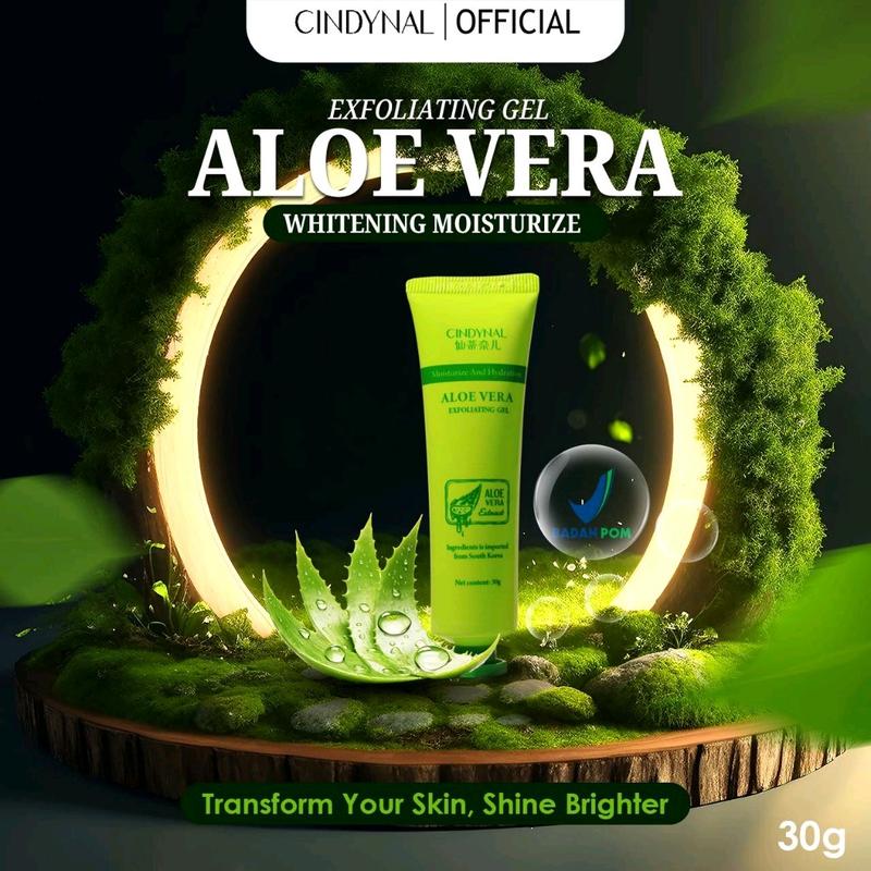 Paket Hemat 3 Pcs ALOEVERA EXFOLIATING GEL WHITENING Moisturize Perontok daki  Kosmetik Licorice exfoliating  gel 0