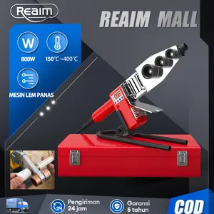 REAIM Mesin Las Pipa PPR REAIM Alat Penyambung Pemanas Pipa PPR Pipe Welding Machine untuk Sambung Pipa Air Panas dan Dingin Instalasi Plumbing Perumahan Bangunan Hasil Sambungan Kuat Rapi Anti Bocor Mudah Digunakan Bisa untuk Berbagai Diameter Pipa