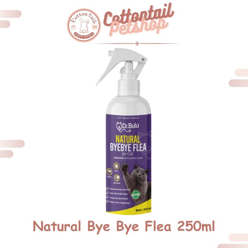 Natural Bye bye Fleas Remover By Dr.Bulu - Pembasmi Kutu Kucing 250ml 0