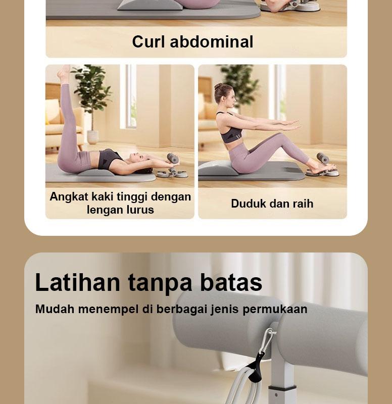 【COD】XMVP Mesin sit-up, hisapan kuat, daya super, 3 tingkat intensitas, latihan inti perut, kunci kaki sit-up dengan tali tarik, mesin sit-up, alat bantu latihan sit-up, SIT UP, hisapan