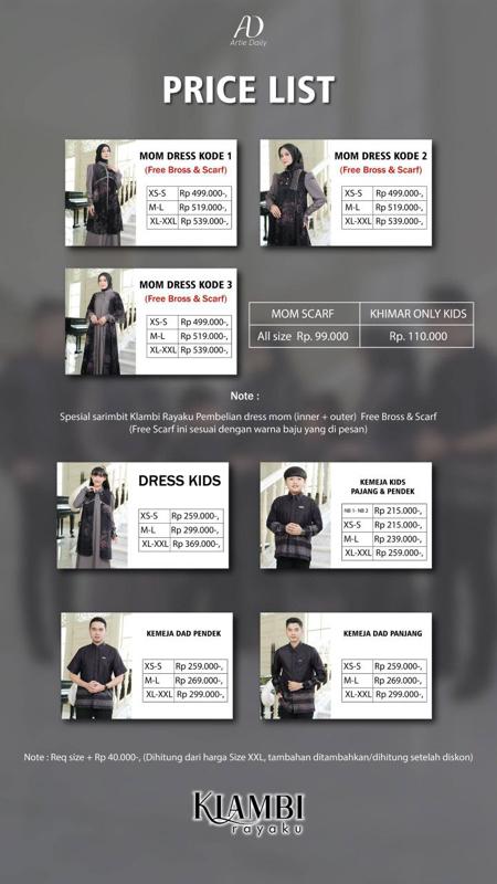 DP ( PO ) Sarimbit Klambi Rayaku by Artie Daily BACA DESKRIPSI DP ( PO ) Sarimbit Klambi Rayaku by Artie Daily BACA DESKRIPSI