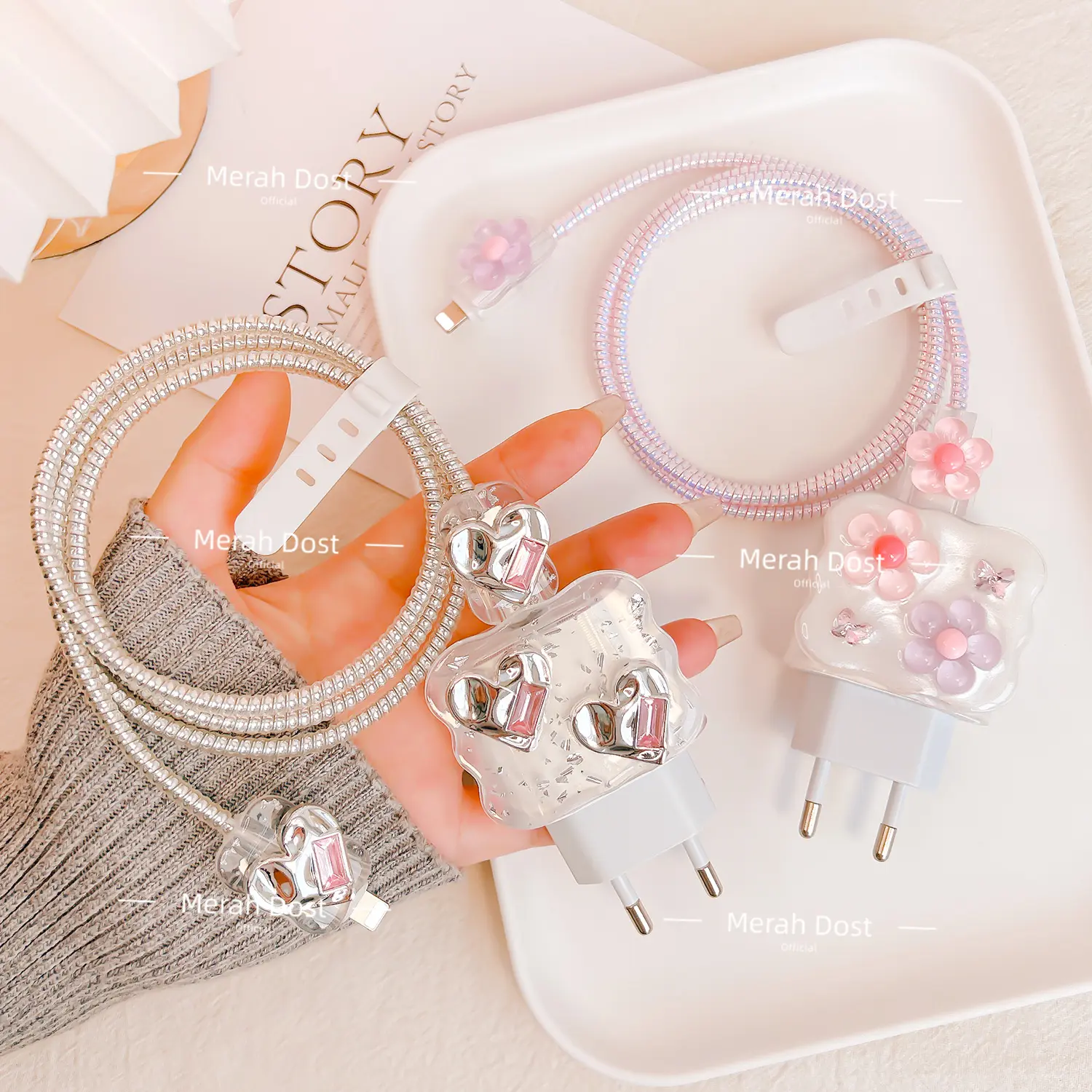 Pelindung Kabel Carger iPhone 18w & 20w Soft TPU Motif Bervariasi Pelindung Adaptor Kepala Carger Case Charger dengan Pelindung Ujung Kabel dan Pengikat Kabel Pelindung Kabel Carger iPhone 18w & 20w Soft TPU Motif Bervariasi Pelindung Adaptor Kepala Carger Case Charger dengan Pelindung Ujung Kabel dan Pengikat Kabel