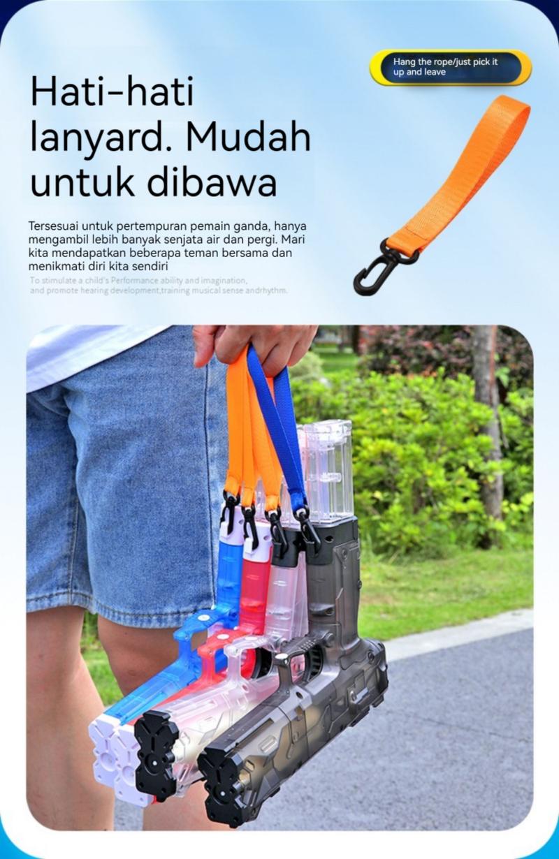 Product Introduction of （COD) COOLFOX TOYS  Mainan anak laki-laki penyiram listrik anak-anak mainan air jarak jauh berkapasitas besar yang kuat 6