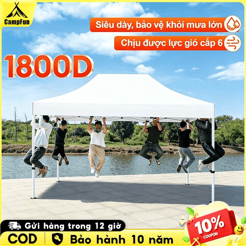 CODNhà Bạt Di Động Gấp Gọn 3M X 3M; 3M x 6M Che Nắng Mưa Ngoài Trời, Khung Thép…