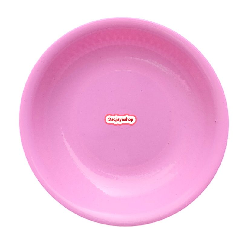 PAKET HEMAT ISI 12&6 PCS PIRING MAKAN GEMOY motif diamond piring plastik tebal untuk dewasa dan anak anak.