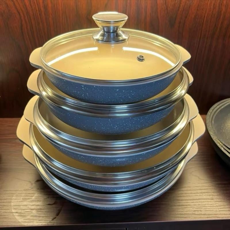 Chảo gan Vân đá  đúc nguyên  khối  sử dụng  kho thịt , chiên cá , chiên  thịt  , xào rau  vvvv .. không  dính  thức ăn  (sử dụng được  tất cả các loại bếp ) có  nhiều siez