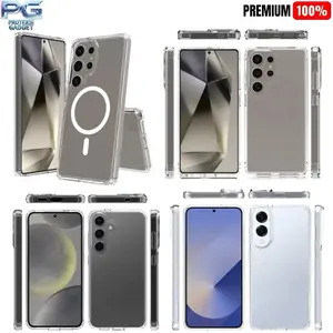Premium Clear Case/Clear magsafe Samsung S25 series – MagSafe, Anti-Yellow, Ultra Slim TPU  Clear Protective Case untuk Samsung S25ultra-S25-S25+-S25fe-S25edge Premium Shockproof keren King gemes kelontong unik
