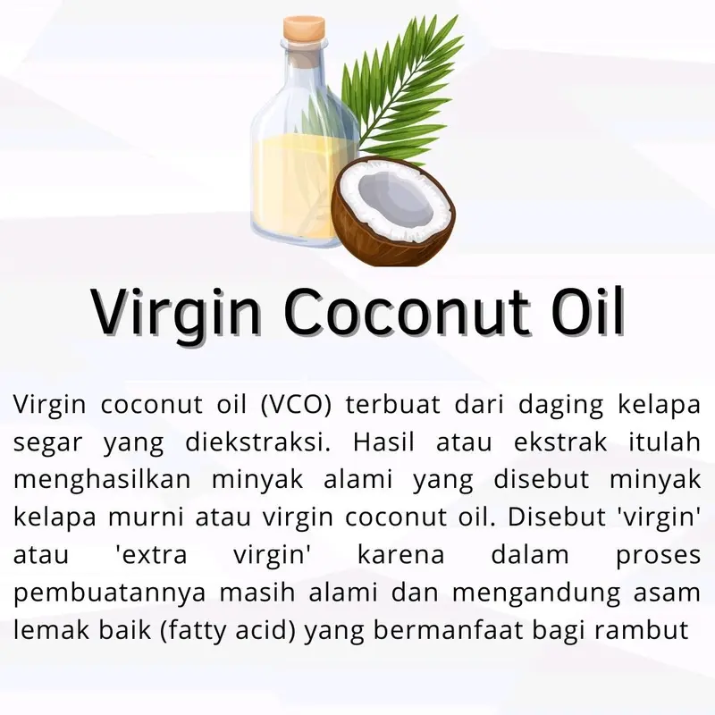 VCO Virgin Coconut Oil 100% PURE serum melebatkan & melembutkan/menghaluskan rambut Perawatan Kering Haircare 1