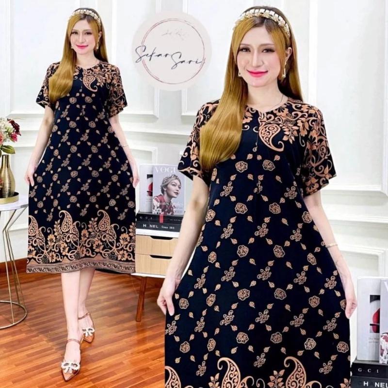 100rb Dapat 4 Daster Paket Usaha || Daster Rayon Busui Bumil Motif Batik Nyaman kekinian 4