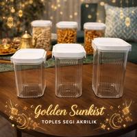 Gambar Golden Sunkist 1 PCS Toples Segi Food Grade – TSS 1198 / TST 1199 / TSP 1197 | Toples Kue Lebaran & Ramadhan Toples Jajan Snack Wadah Makanan Kering Tutup Rapat Kedap Udara - TSP 1197 dari Ratu dapur_NEW Kota Surabaya 1 Tokopedia