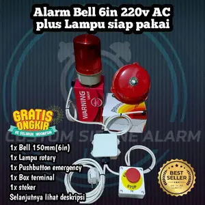 sirine alarm bell istirahat kantor,gedung,pabrik,sekolah Dll.bell 6in siap pakai