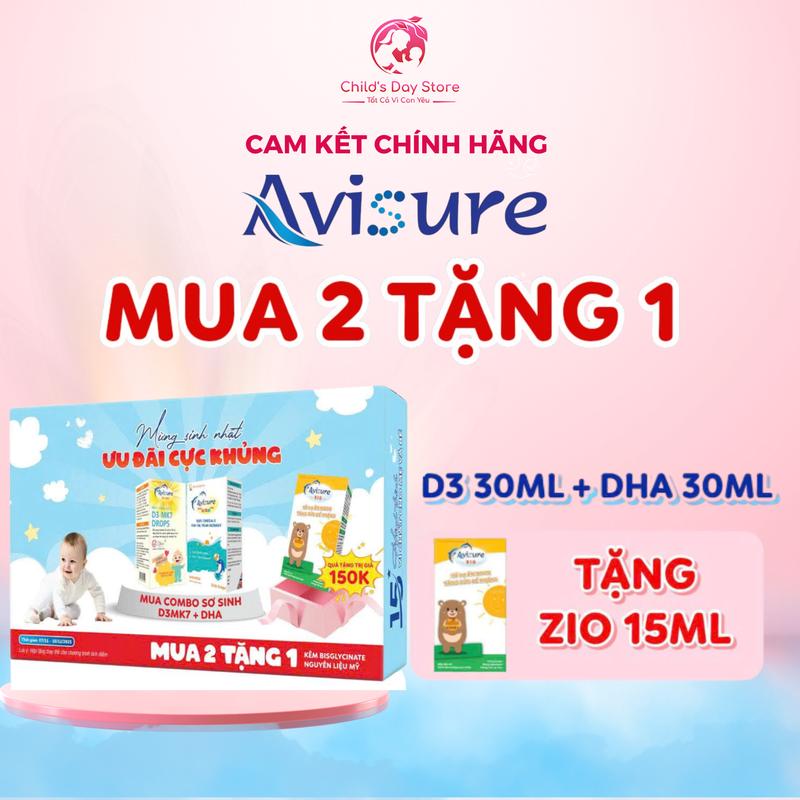 Lọ 30ml DHA cho bé tinh khiết từ Na Uy Avisure DHA smart kids 30ml EPA giúp bé phát triển trí não thông minh - dầu cá Na Uy dành cho trẻ sơ sinh từ 0 tháng - Childs day Store