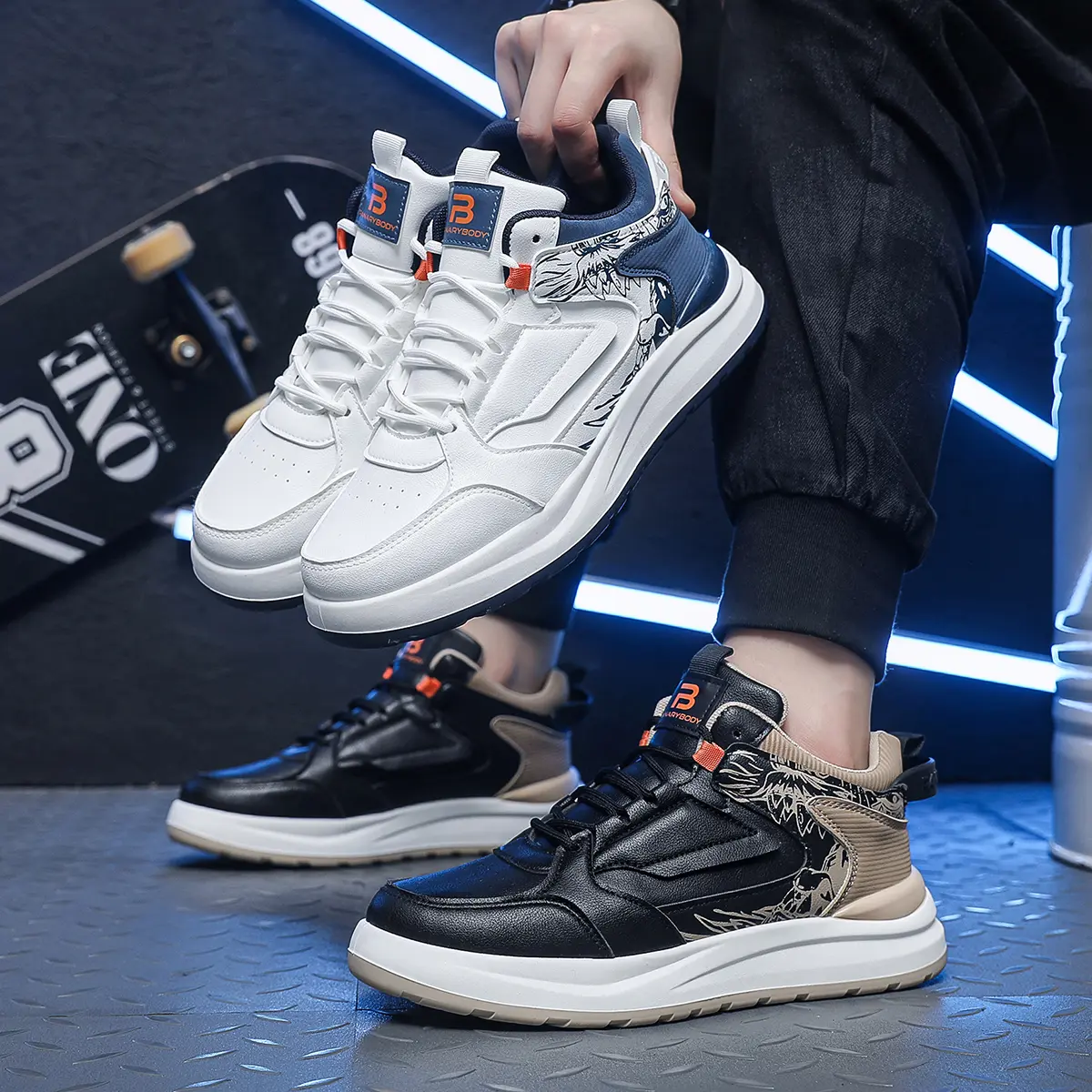PANARYBODY NEW PRODUCT Sepatu Pria Casual Sepatu Cowok Tali Model Terbaru Kece Nyaman Dipakai QN8803 Karet Sneakers Sport Shoes Kasual Olahraga Kerja