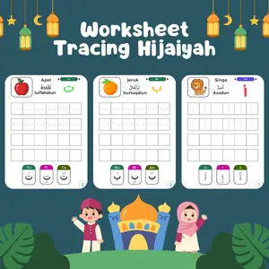 Worksheet Anak Menulis Hijaiyah Ideal untuk Pendidikan Awal dan Latihan Menulis Meningkatkan Kemampuan Menulis Hijaiyah Anak-anak