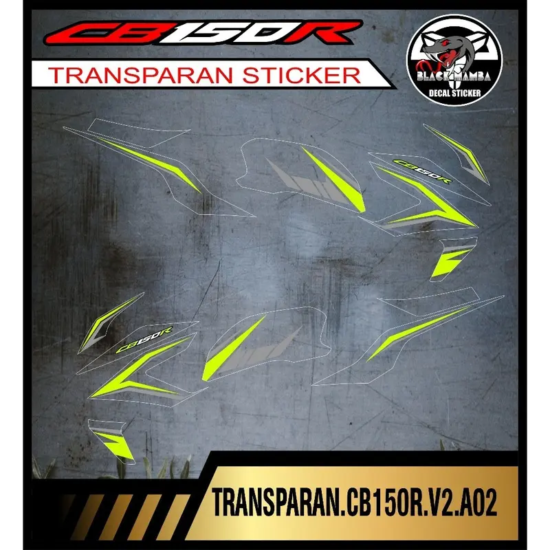 Striping TRANSPARAN  CB150R (V2)/ STRIPING TRANSPARAN  CB 150 R New 2016 2017  CODE A02 8
