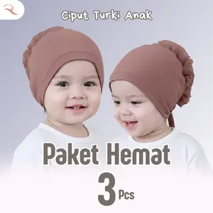 Paket Hemat 3 pcs Ciput Anak INNER Turki [ body posture ]