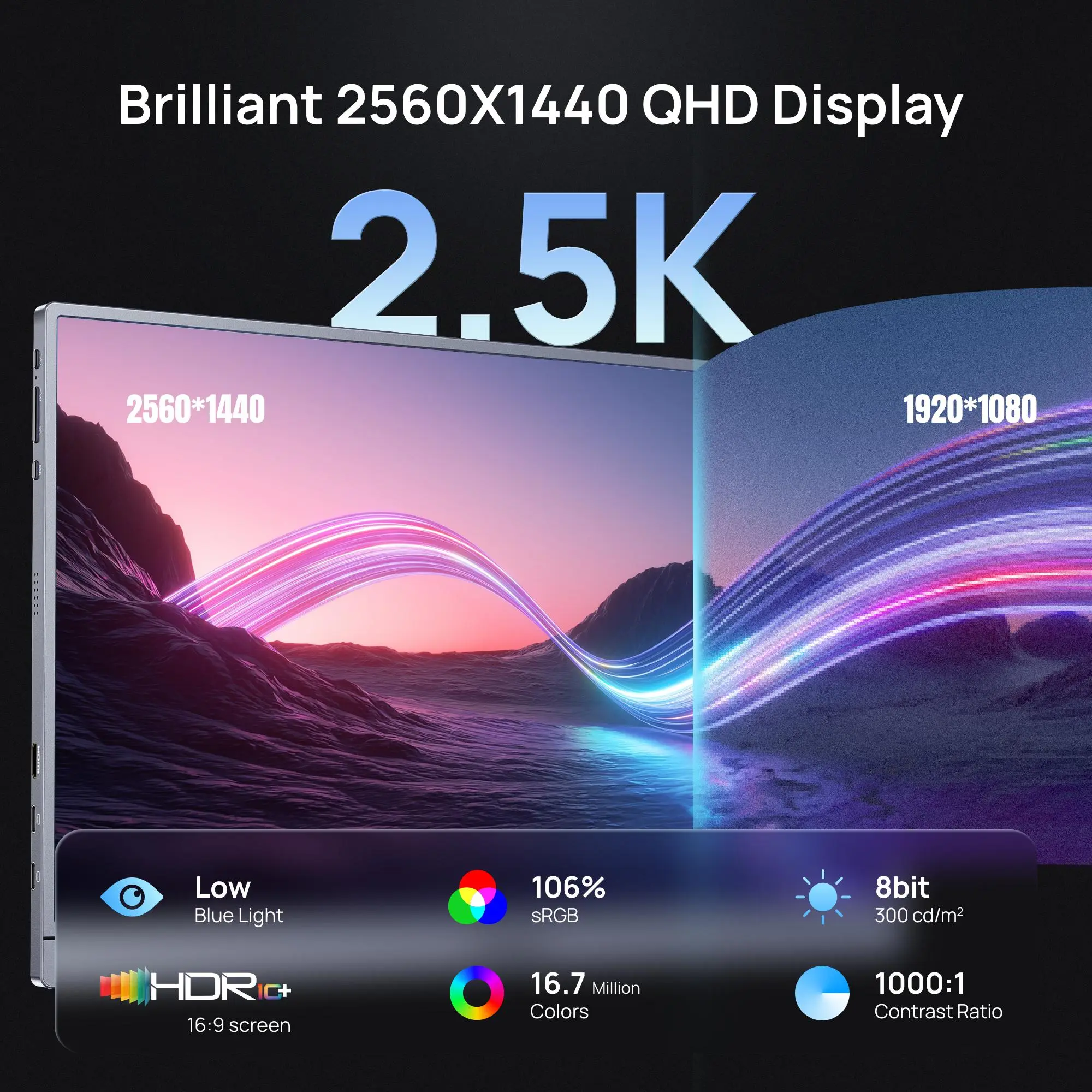 [Live Special]ARZOPA Z3FC Màn hình chơi game Cầm Tay, Tần số quét 180Hz, Màn hình 16,1 ", Tương thích với US-C HDMI, Tương thích với iPad, PC, Mac, Điện thoại, Xbox, PS4 | BigBuy360 - bigbuy360.vn