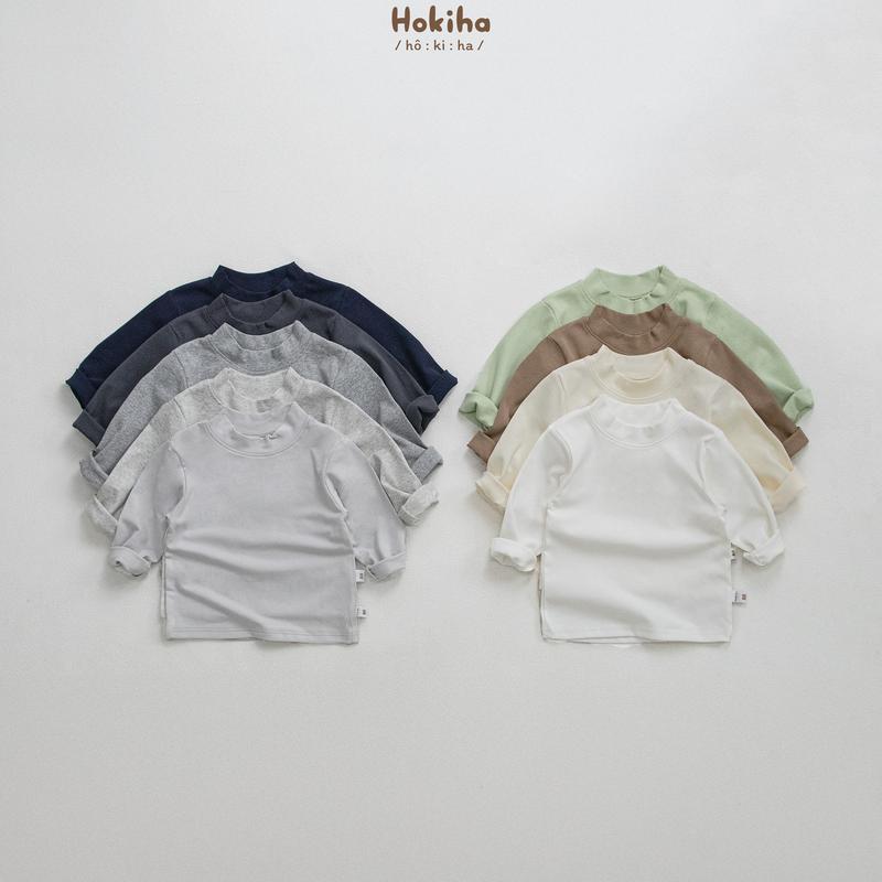 Hokiha A198 new -Áo giữ nhiệt cổ 3 phân cho bé trai bé gái vải cotton mềm mịn co giãn size từ 8-17kg