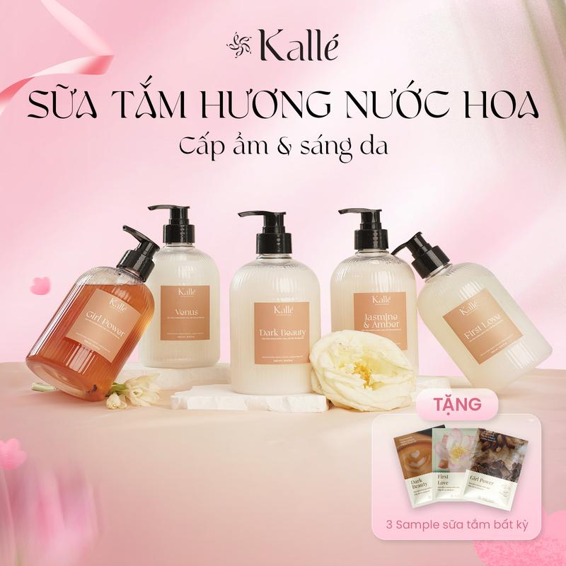 Sữa Tắm Hương Nước Hoa Kalle' Feum Thơm Lâu Trắng Da Dưỡng Ẩm Dung Tích 500ml | Kalle‘ Feum