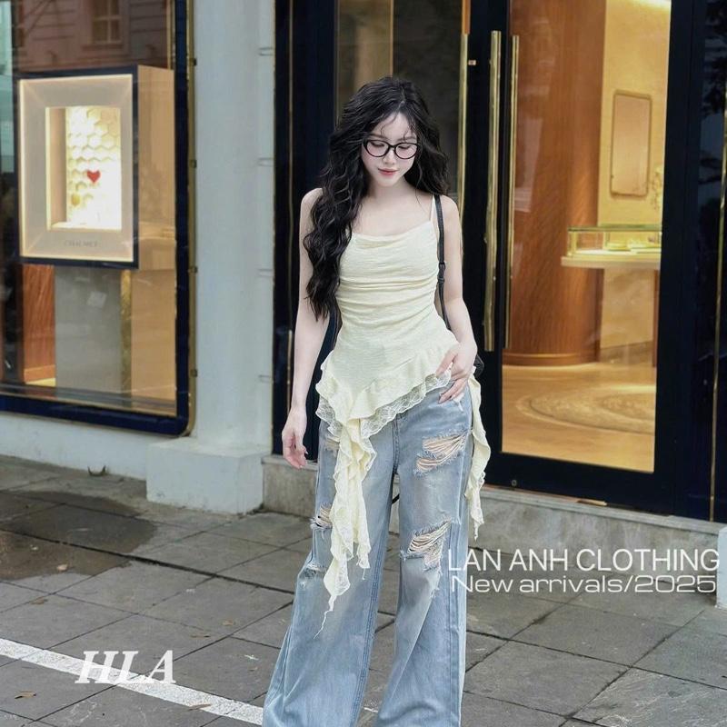 Áo 2 dây phối ren 2 màu hàng tk 2