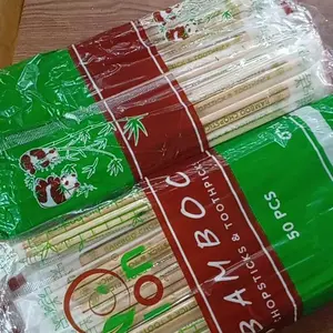 Sumpit Bambu + Tusuk Gigi Ion Steril - Sumpit Higienis Eceran - Sumpit Ion Super Isi 50pasang Food Grade