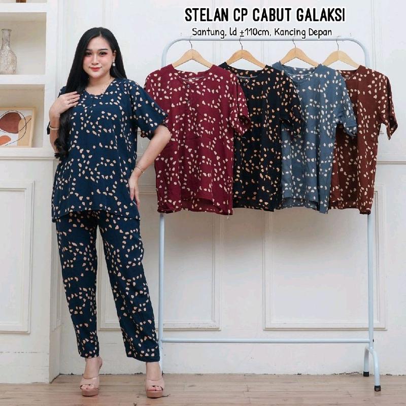 Setelan Daster Celana Panjang / Setelan Motif / Setelan Daster Wanita / Baju Tye Tye Setelan Baju Tidur / Baju Piyama  Terbaru Dari Arsyil Collection 4