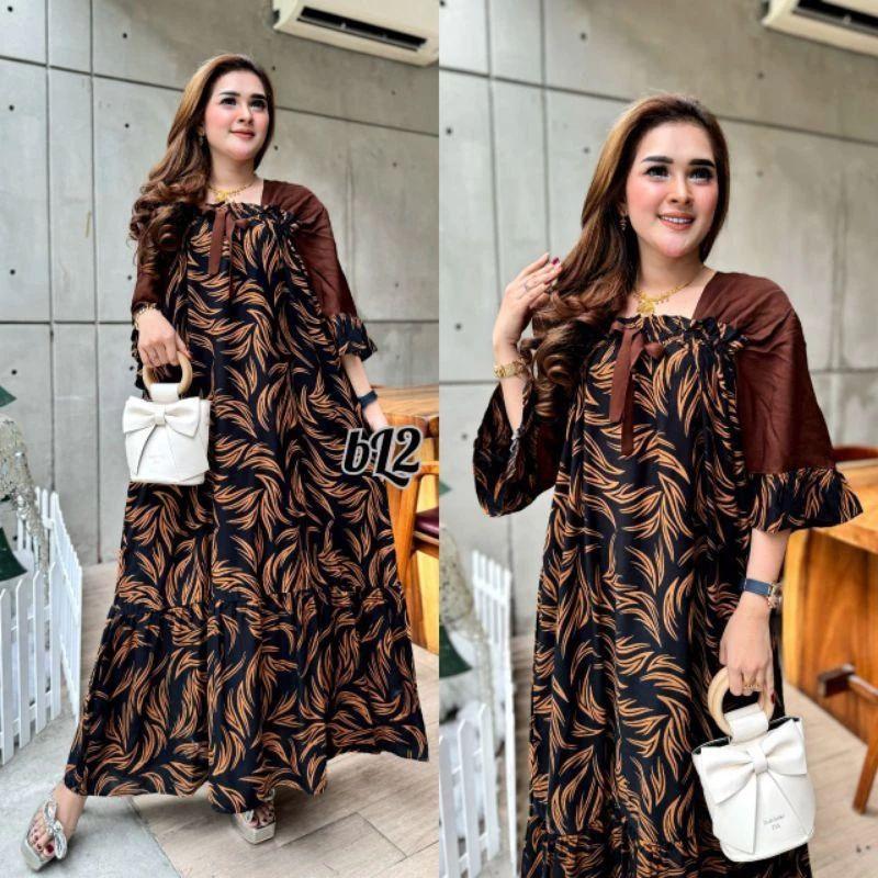 Dress Fuji Busui Jumbo Ld120 Pb130 Motif Kekinian