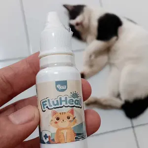 Golden Paw - FluHeal Obat Anti Flu Pereda Pilek Demam Bersin Anti Flu Tetes Untuk Kucing Sakit Batuk Lemas - 15ML