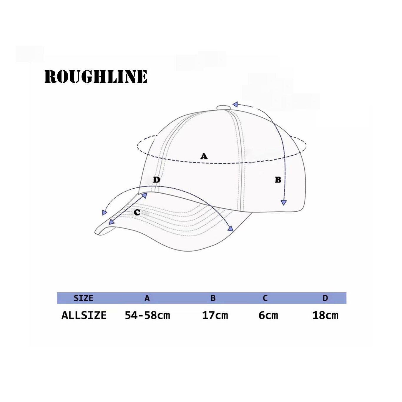 Topi trucker Roughline corduroy visor pendek v2