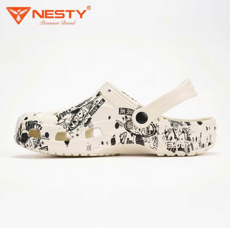 NE50-IN DÉP SỤC NESTY IN HỌA TIẾT NGUYÊN KHỐI ĐẾ CAO 3CM SIÊU NHẸ FULL SIZE GIA ĐÌNH NAM NỮ TRẺ EM