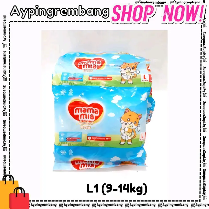 MAMAMIA SOFT DRY PANTS renteng isi 18 (ekonomis) 2