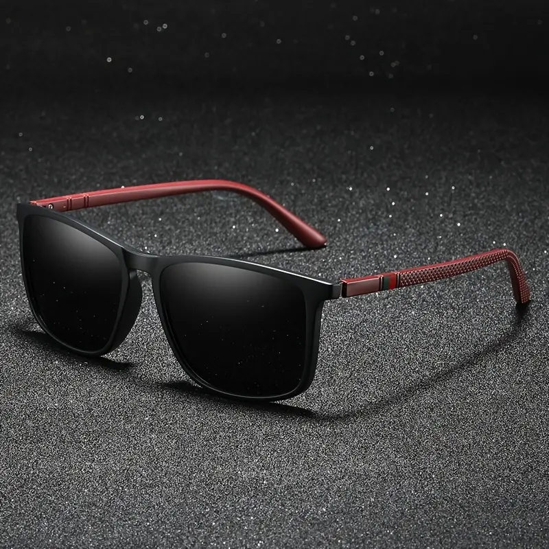 Kacamata Hitam Pria Polarized Frame Kotak Vintage Untuk Pria Dan Wanita Kacamata Outdoor
