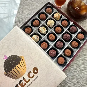 Zelco -  Coklat choco Ball Cokelat Susu Lembut Mix Original Almond premium Food Snack Unik Cemilan Manis Dark & Milk Chocolate mini