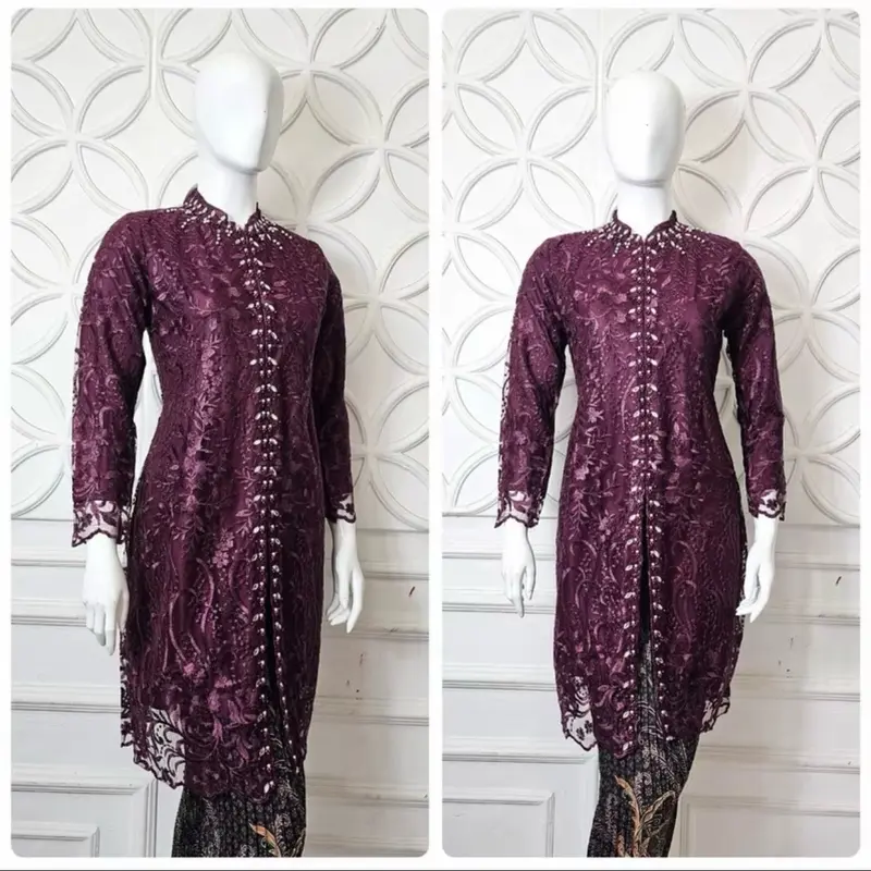 Kebaya Shanghai tille payet / kebaya tunik / kebaya modern 6