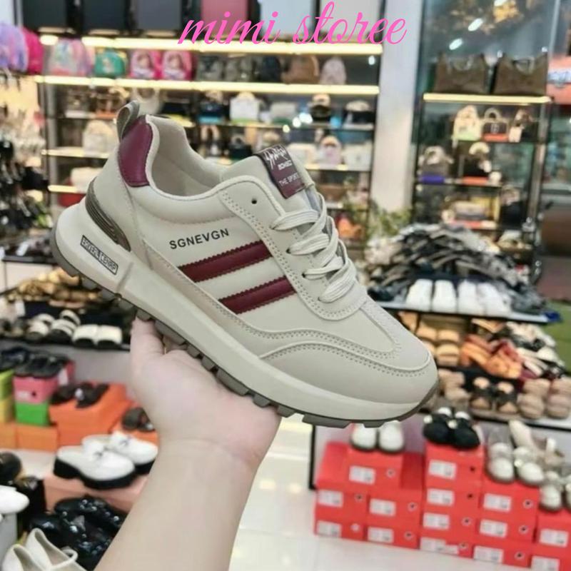 Hàng QCL1- Fom nhỏ Giày thể thao nữ nhẹ 2025 - Sneaker nữ 2 vạch MSP D01 mimi Shoes giày
