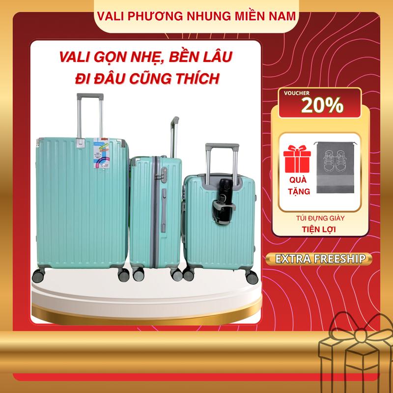 MẪU MỚI-VALI CÓ KHAY CỐC HIỆN ĐẠI- TẶNG TÚI ĐỰNG GIÀY -AL04Vali nhựa dẻo ABS+BC,đàn hồi tốt,chống va đập,chịu lực tốt.Có khoá kéo và khoá số bảo mật,bánh xe xoay 360 độ.BH phụ kiện 2năm 