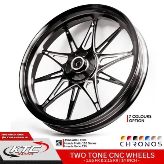 VELG KTC RACING CHRONOS 185/215X14 BEAT , VARIO 125 , SCOOPY 4