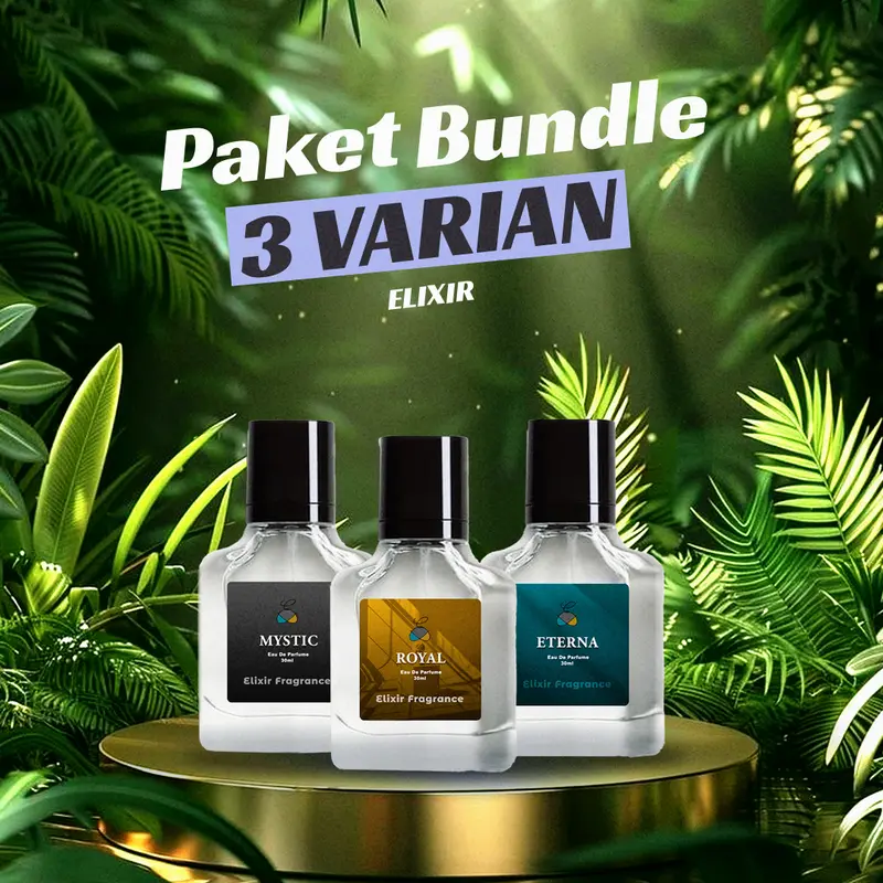 ELIXIR FRAGRANCE Special Sale Bundle 3pcs Varian Termurah 30ml EDP Wangi Perfume Elegant Kosmetik 0