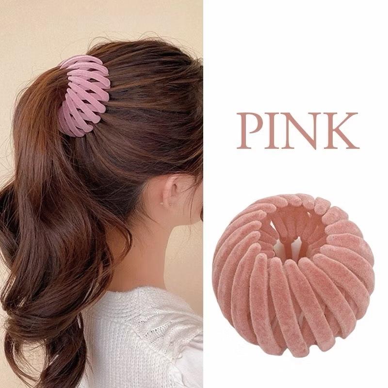 Donat Hairclip / Ikat Rambut Ponytail Korea / Sanggul Rambut Wanita