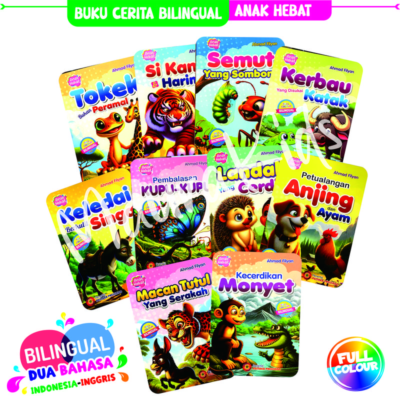 TAH FABEL CERITA BILINGUAL FC - ( 6 JUDUL RANDOM ) Bercerita Fabel Books 3
