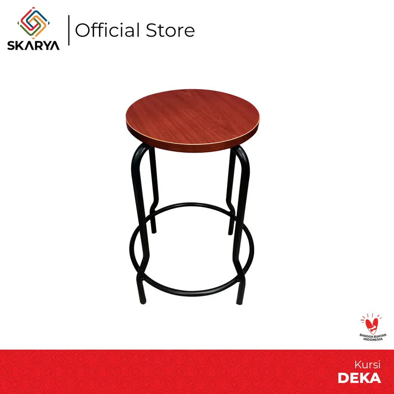 SKARYA - Kursi Bar Kursi Cafe Kursi Barstool Deka (Baru) 0