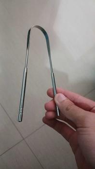 Product Review of Pembersih Lidah Bebas Bau Mulut Alat Perawatan Kebersihan Tongue Scraper Stainless Steel from g**l 0
