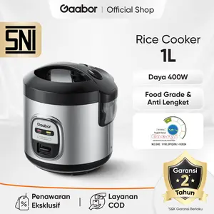 [BEST DEAL] Gaabor Rice Cooker Magic Com 400W 1L Serbaguna Anti Lengket Penghangat Nasi / RC20M-YE01A
