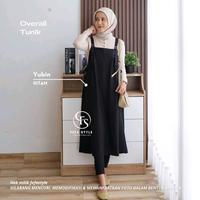 Gambar FEFASTYLE - OVERALL TUNIK WANITA - YUBIN OVERALL TUNIK DRESS Atasan Midi Basic Casual blouse  tunik - Army, M dari FEFA STYLE Kota Tasikmalaya 5 Tokopedia