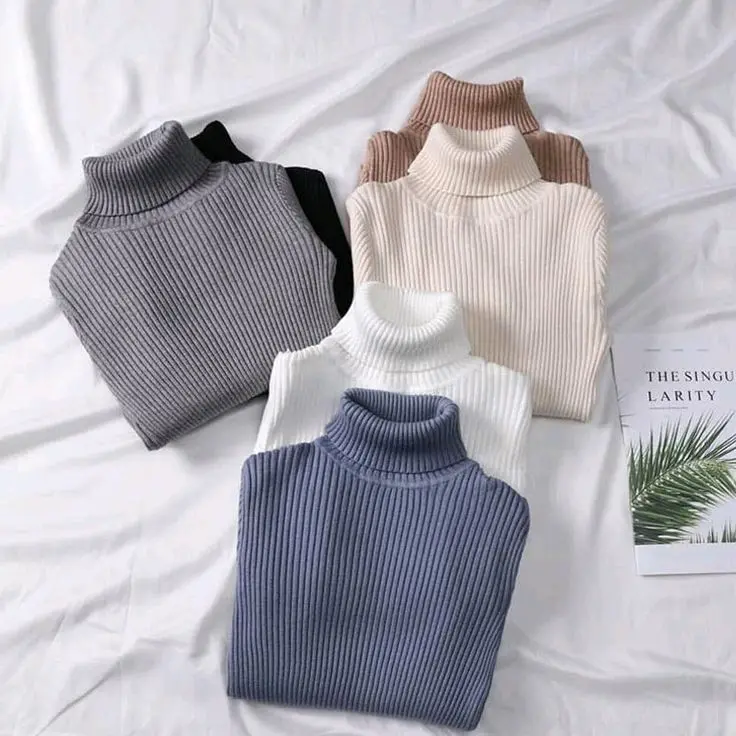Inner rajut aisha hijab baju daleman turtleneck knit manset DAYSIY SALUR inner rajutdaleman tangan panjang dewasa