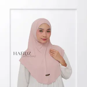 Vanya Instan Bergo Jersey Premium Size M Jilbab instan malay non pet daily polos