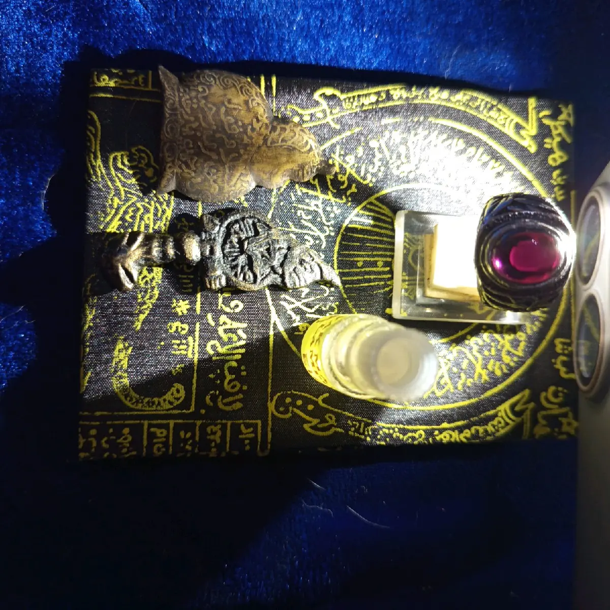 paket assian 4pcs minyak manii gajah dan cincin batu kecubung kalimaya