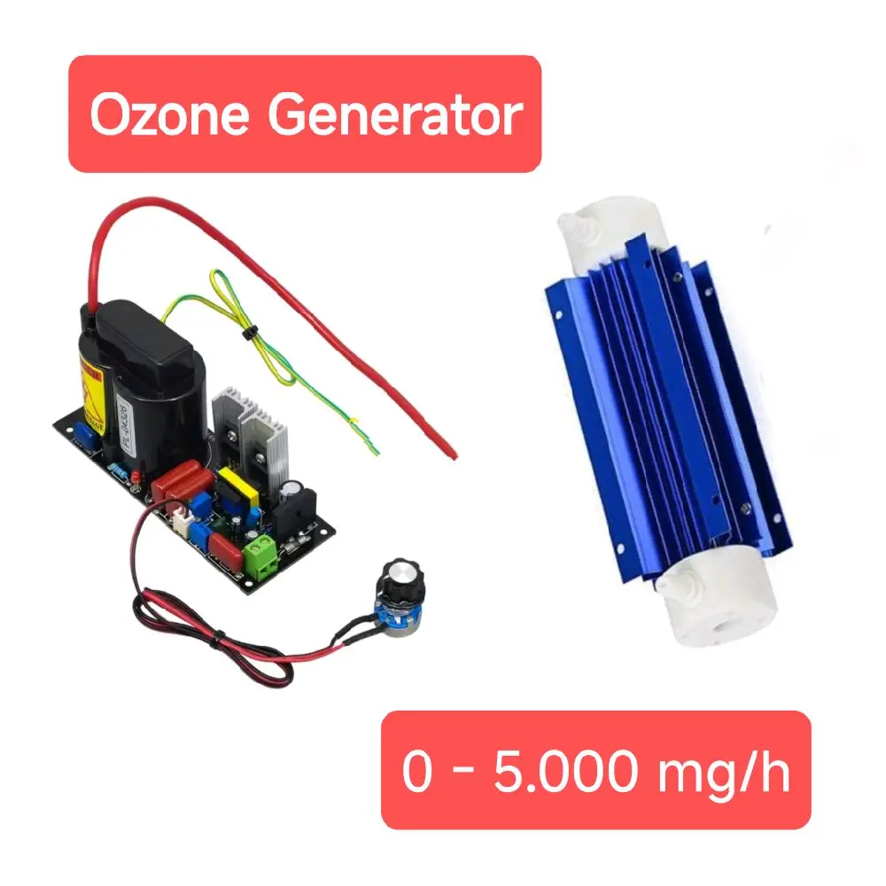 Ozone Generator Water Sterilizer 0 - 5,000 mg/h, 0-5 g/h Adjustable