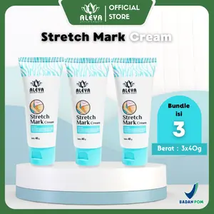 [isi 3] ALEYA Stretchmark Cream Original Bpom Halal Membantu Menyamarkan Kerutan Stretchmark
