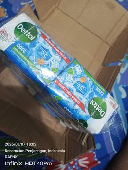 Product Review of Sabun Mandi Dettol 100 gr Variant Skincare, Moustere, Cool, Fresh, Lastingfres, Reenergize, Family Protect - Promo Cuma 36k, Dapat 6 pc - Soap Wangi Tubuh Mencerahkan Perawatan Hijau Membersihkan Tangan Cair sabundettol from M** N**r 1